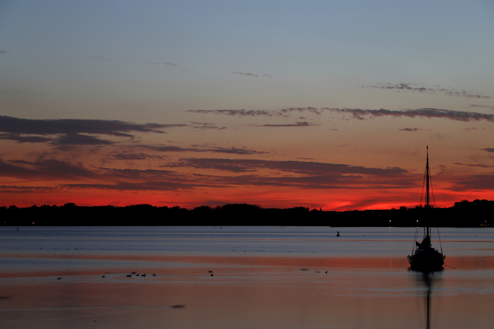 Sonnenuntergang in Waren (Müritz) am 25.07.2019 - Bild 8