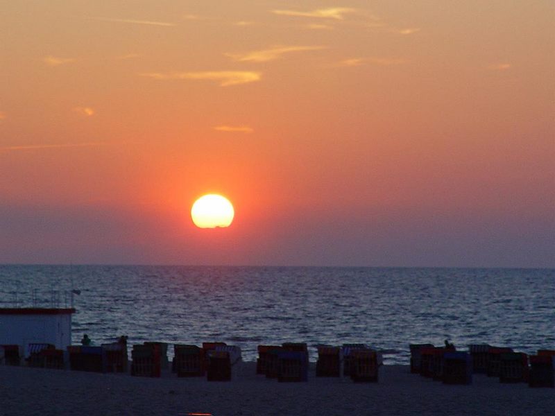 Sonnenuntergang in Warnemünde