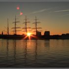 Sonnenuntergang in Warnemünde