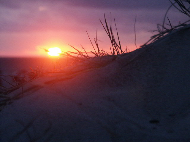 Sonnenuntergang in Warnemuende