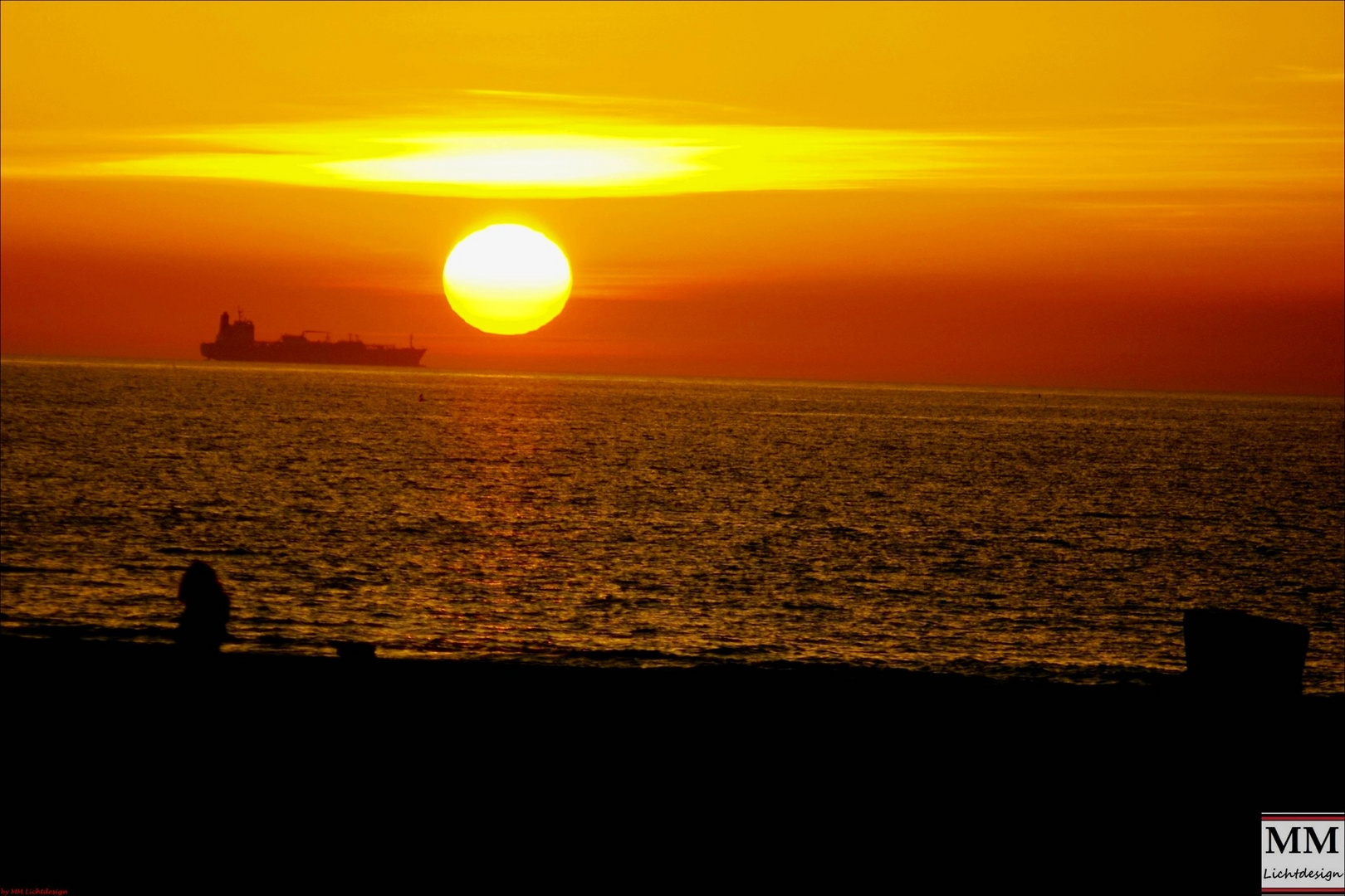 Sonnenuntergang in Warnemünde