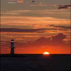 Sonnenuntergang in Warnemünde