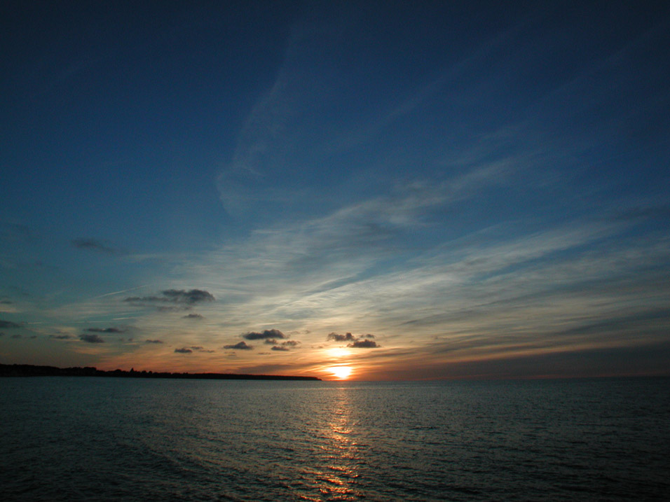 Sonnenuntergang in Warnemünde