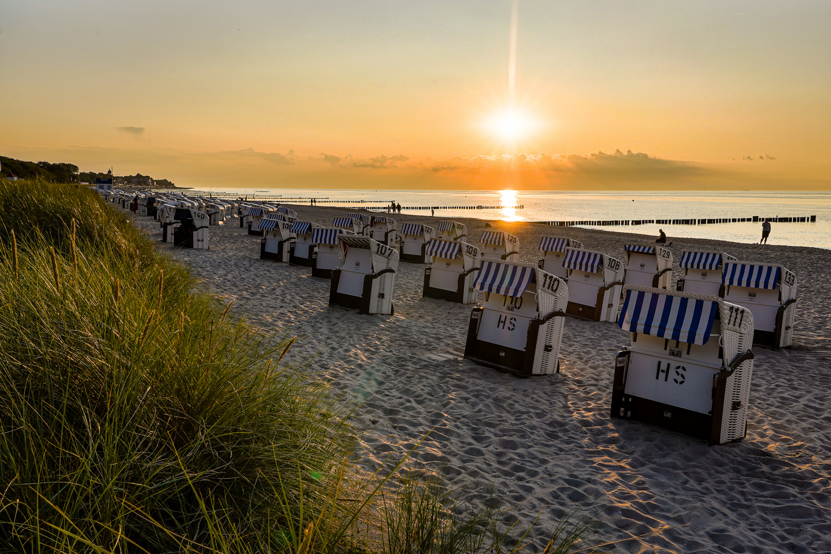 Sonnenuntergang in Warnemünde