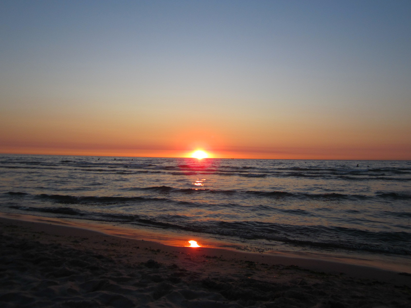 Sonnenuntergang in Warnemünde