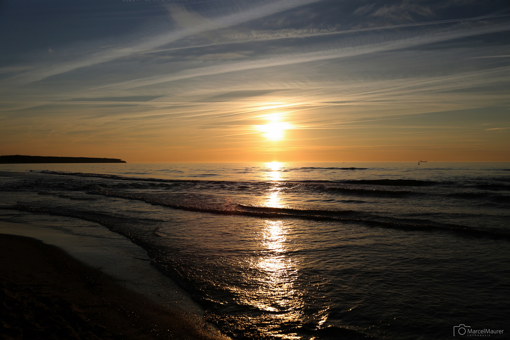 Sonnenuntergang in Warnemünde