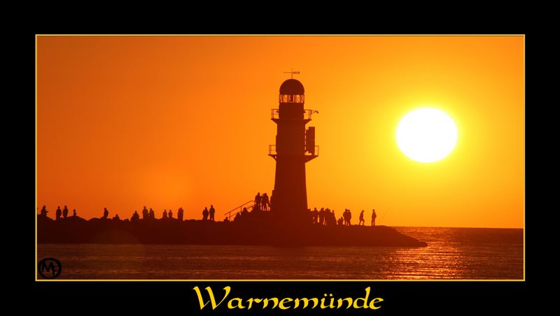 Sonnenuntergang in Warnemünde