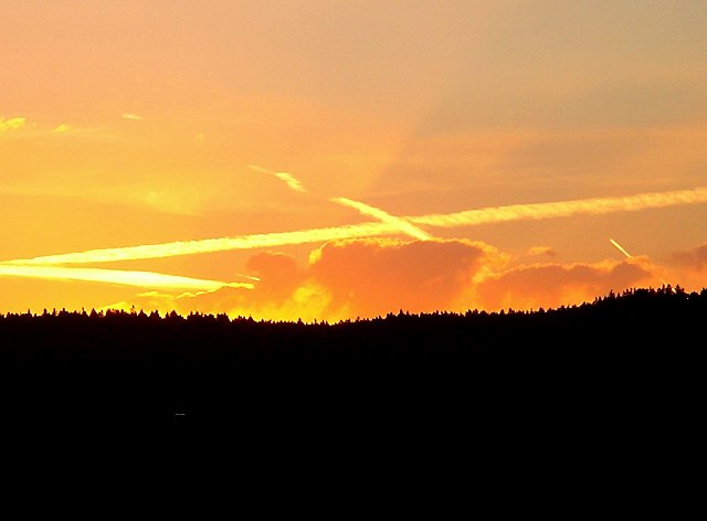 Sonnenuntergang in Warstein / 1. Versuch