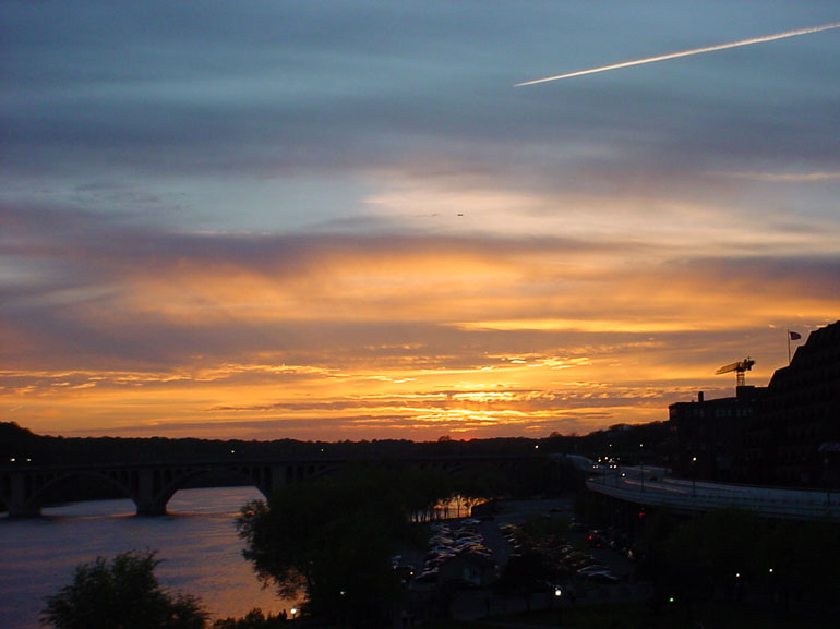 Sonnenuntergang in Washington DC