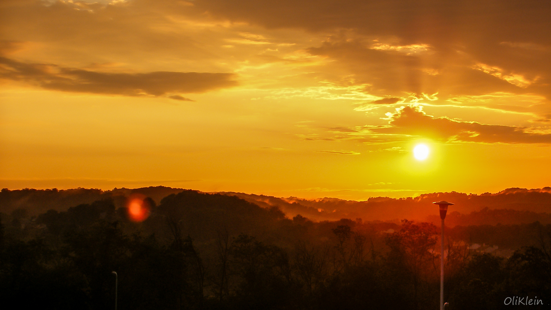 Sonnenuntergang in Washington / Pennsylvania