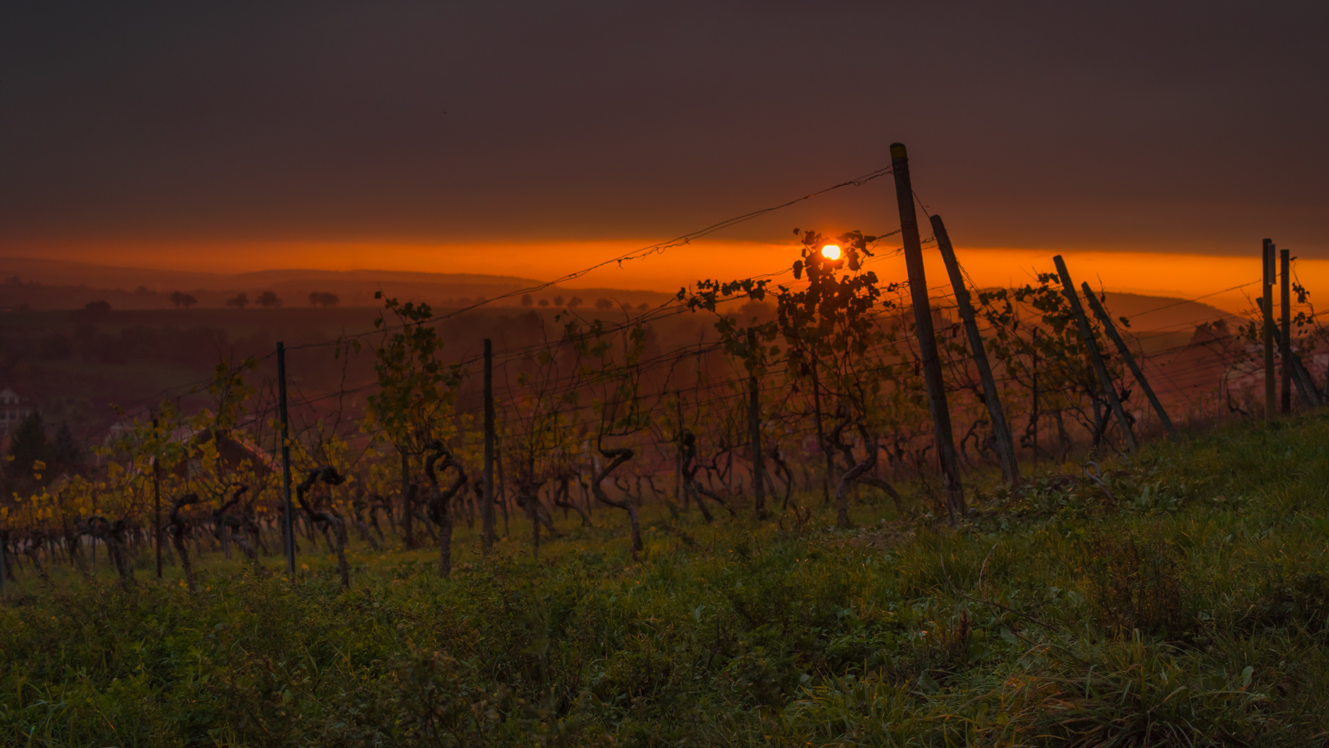 Sonnenuntergang in Weiler