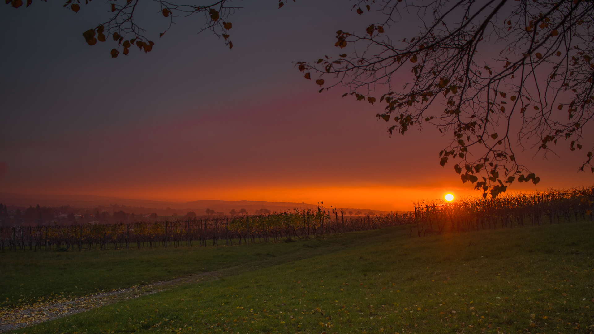 Sonnenuntergang in Weiler