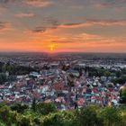 Sonnenuntergang in Weinheim