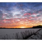 Sonnenuntergang in Wendisch Evern (19.1.17)