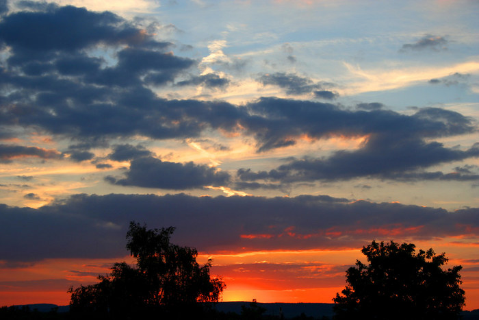 ......Sonnenuntergang in Wernberg-Köblitz......