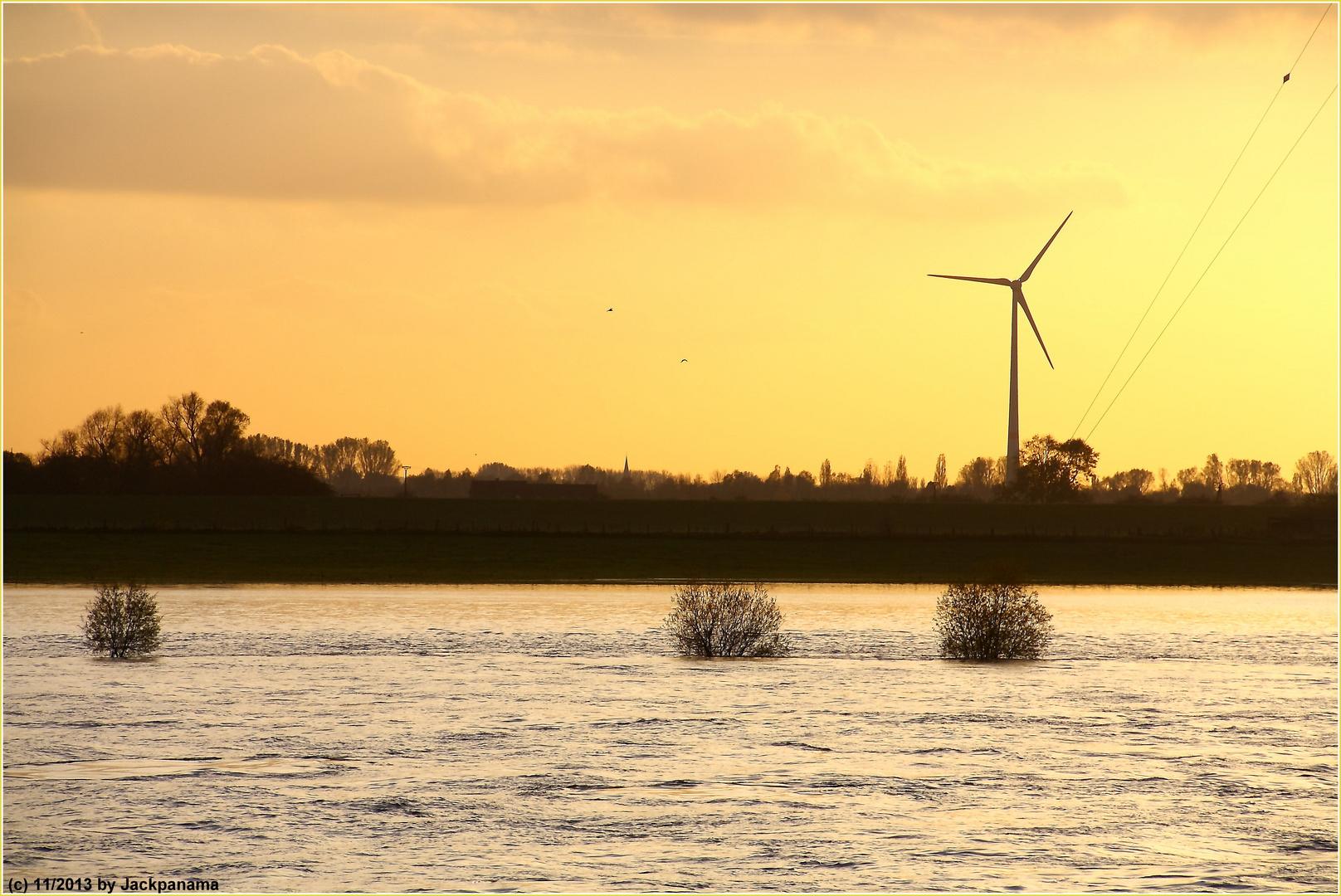 Sonnenuntergang in Wesel (1)