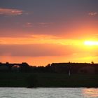 Sonnenuntergang in Wesel am Rhein