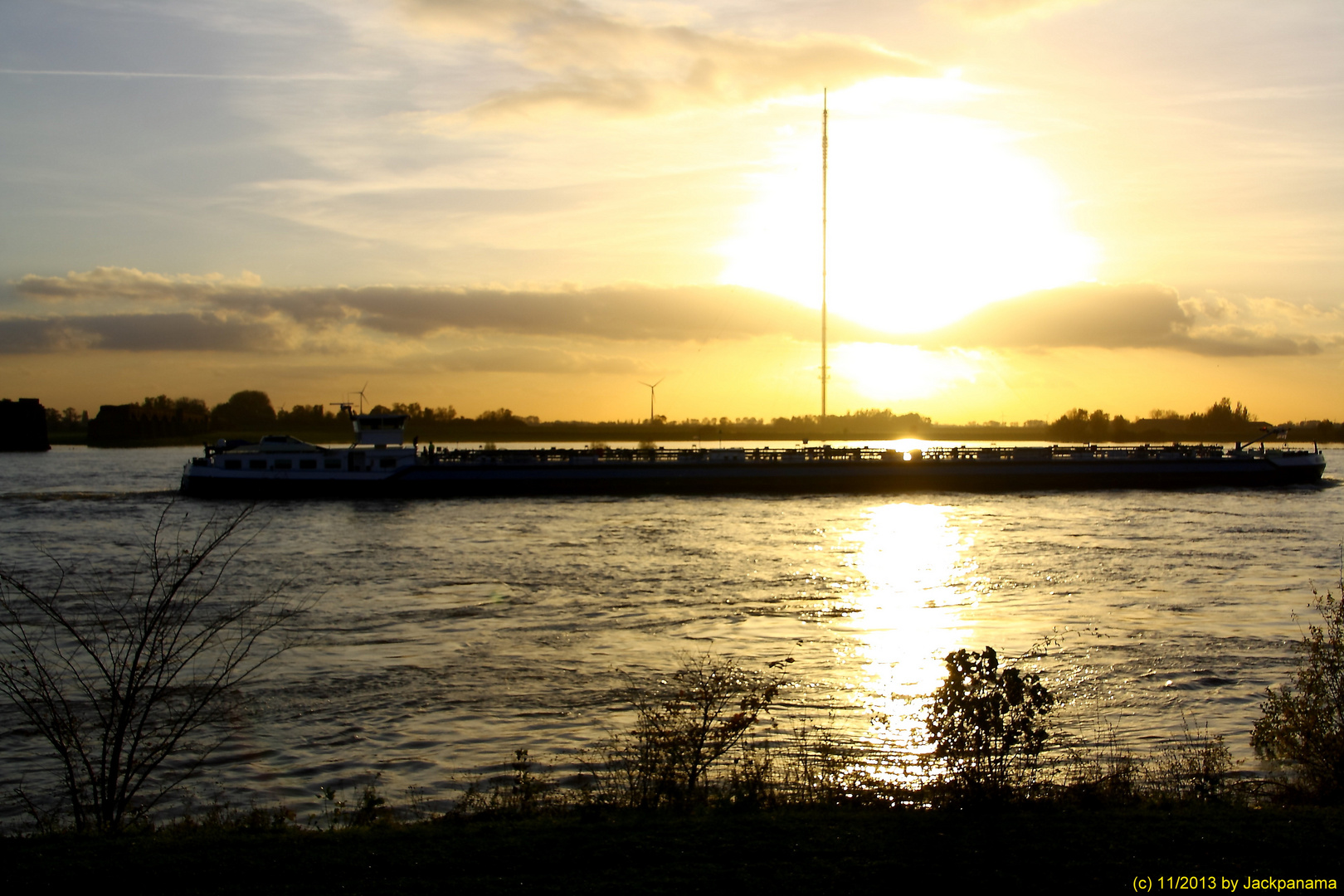 Sonnenuntergang in Wesel