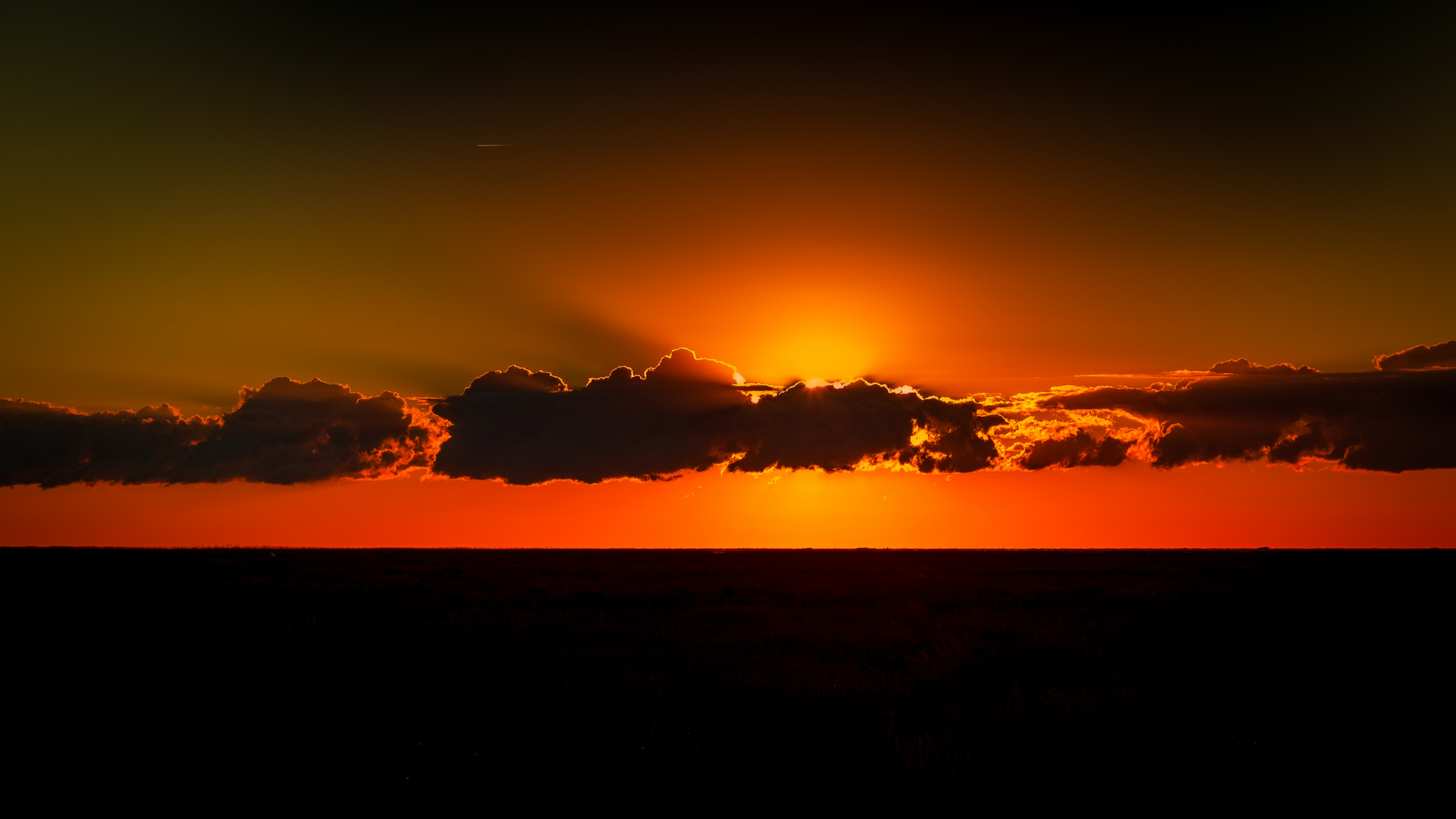 Sonnenuntergang in Westerhever