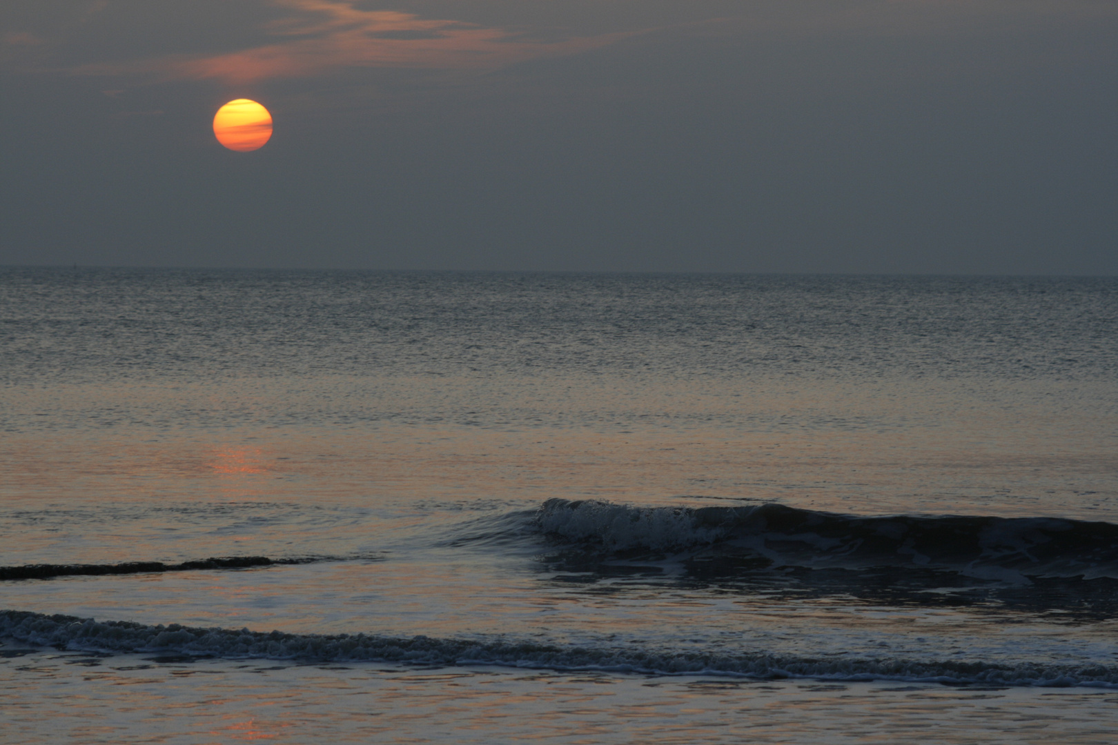 Sonnenuntergang in Westerland