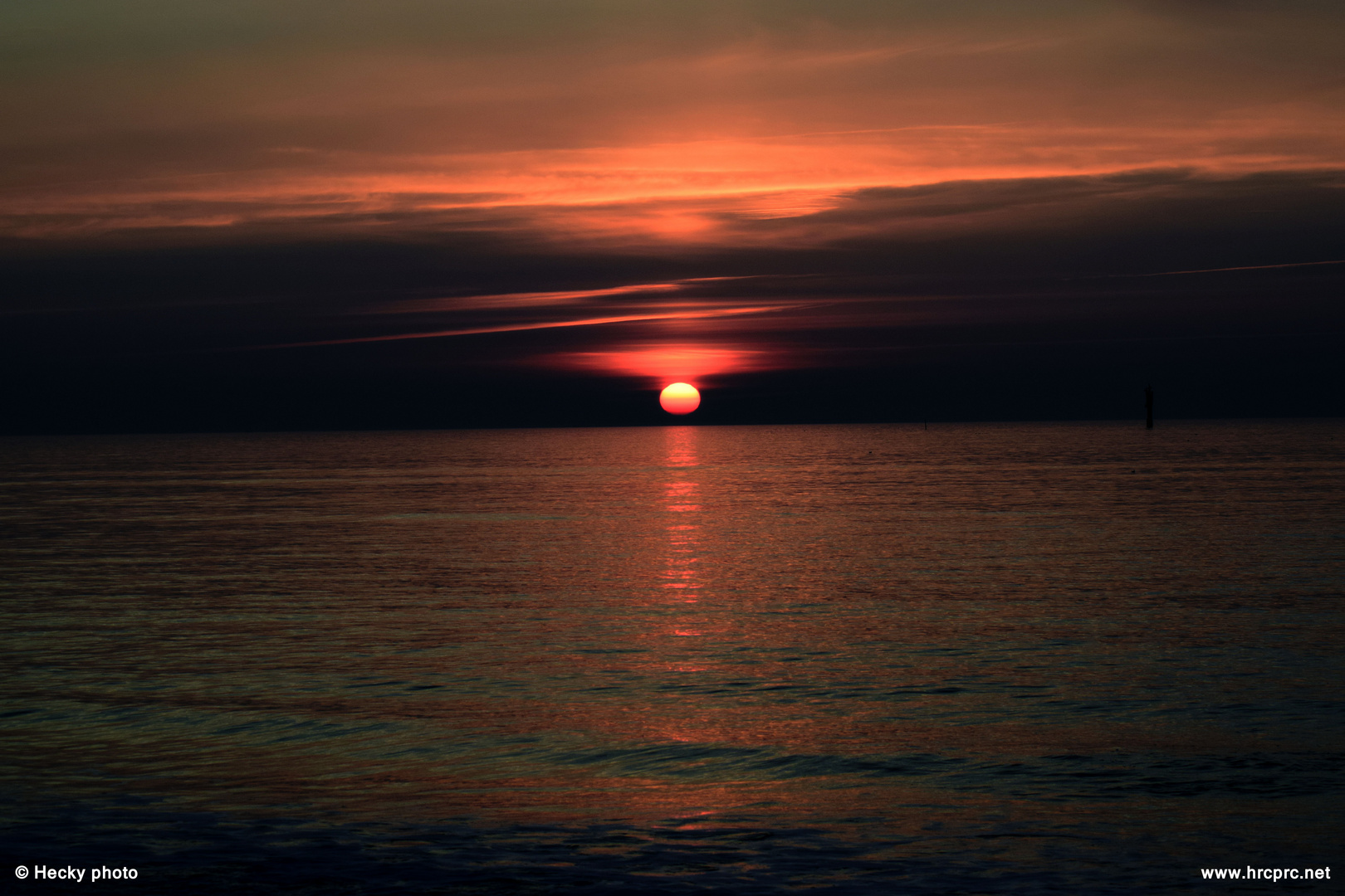 Sonnenuntergang in Westerland