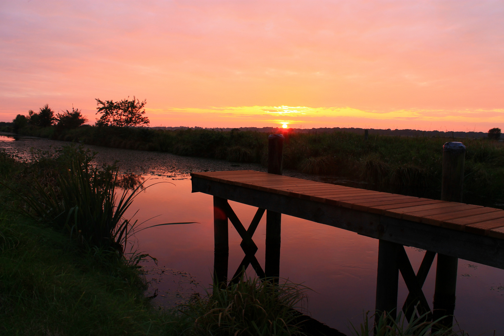 Sonnenuntergang in Westgroßefehn