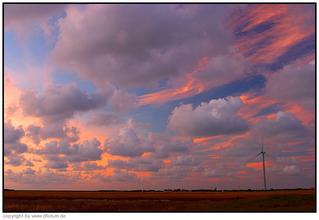 Sonnenuntergang in Westjütland