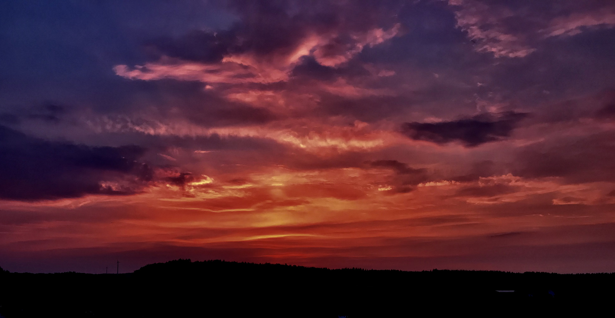 Sonnenuntergang in Wetterburg 