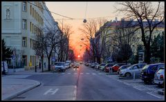 Sonnenuntergang in Wien