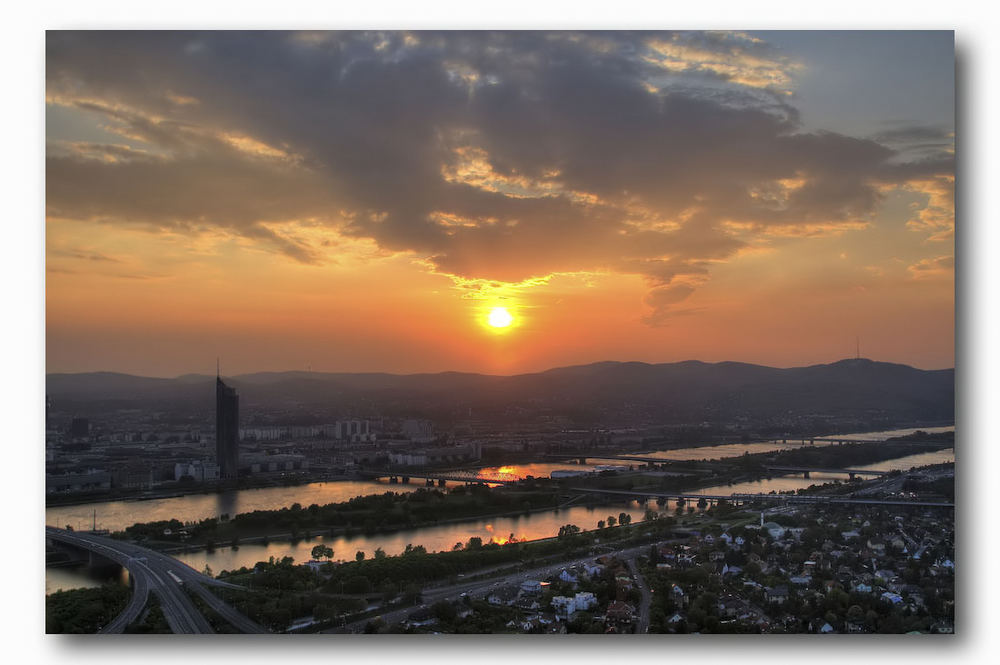 Sonnenuntergang in Wien