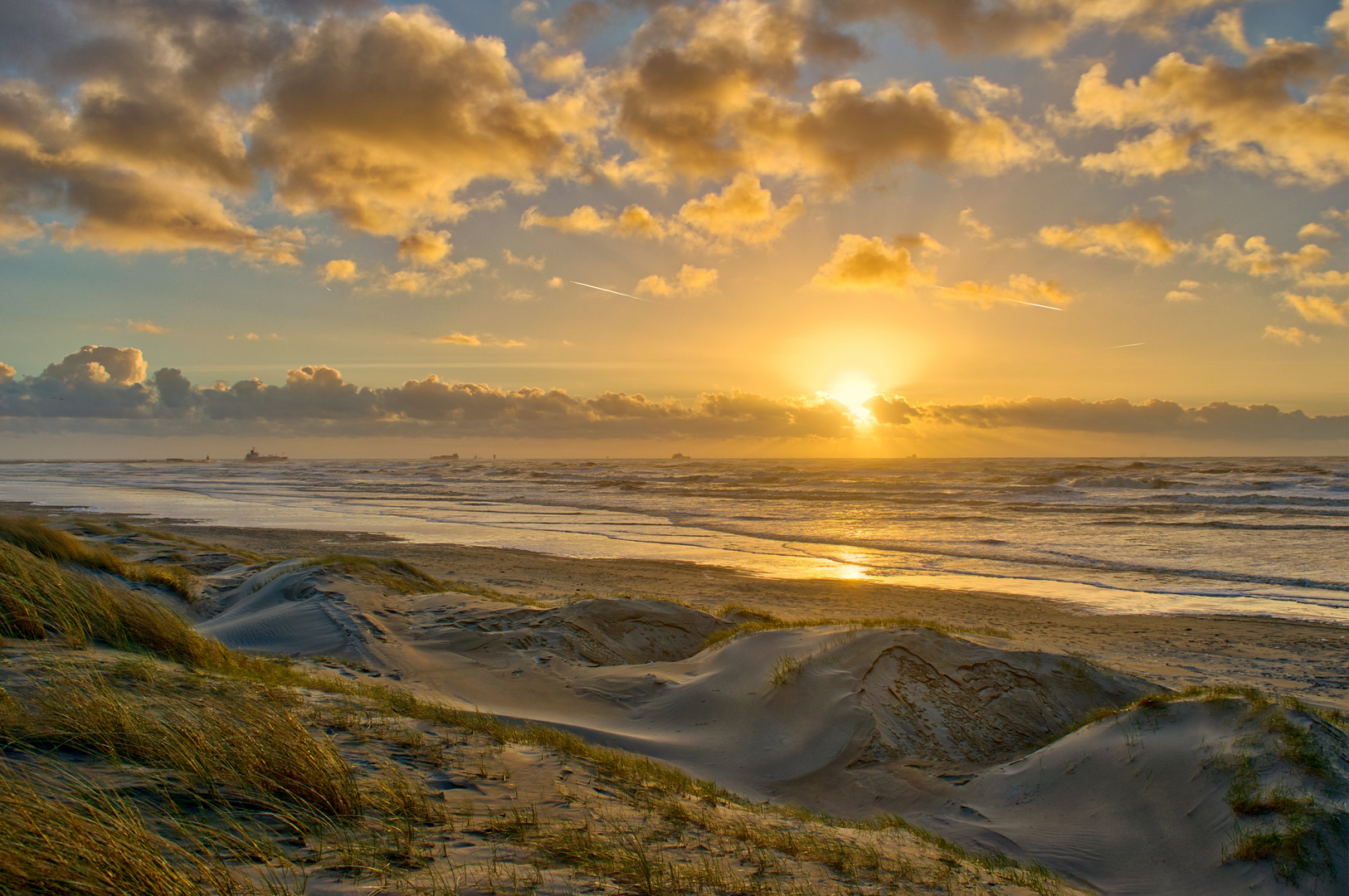 Sonnenuntergang in Wijk aan Zee