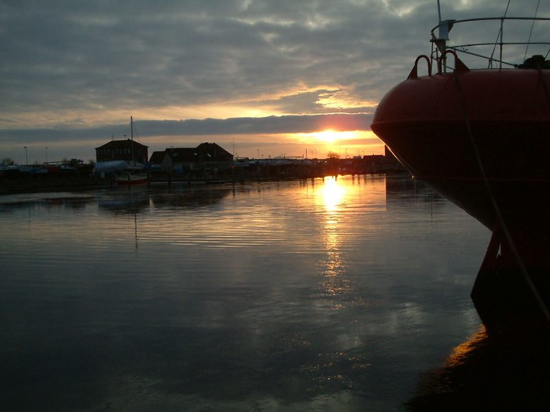 Sonnenuntergang in Wilhelmshaven