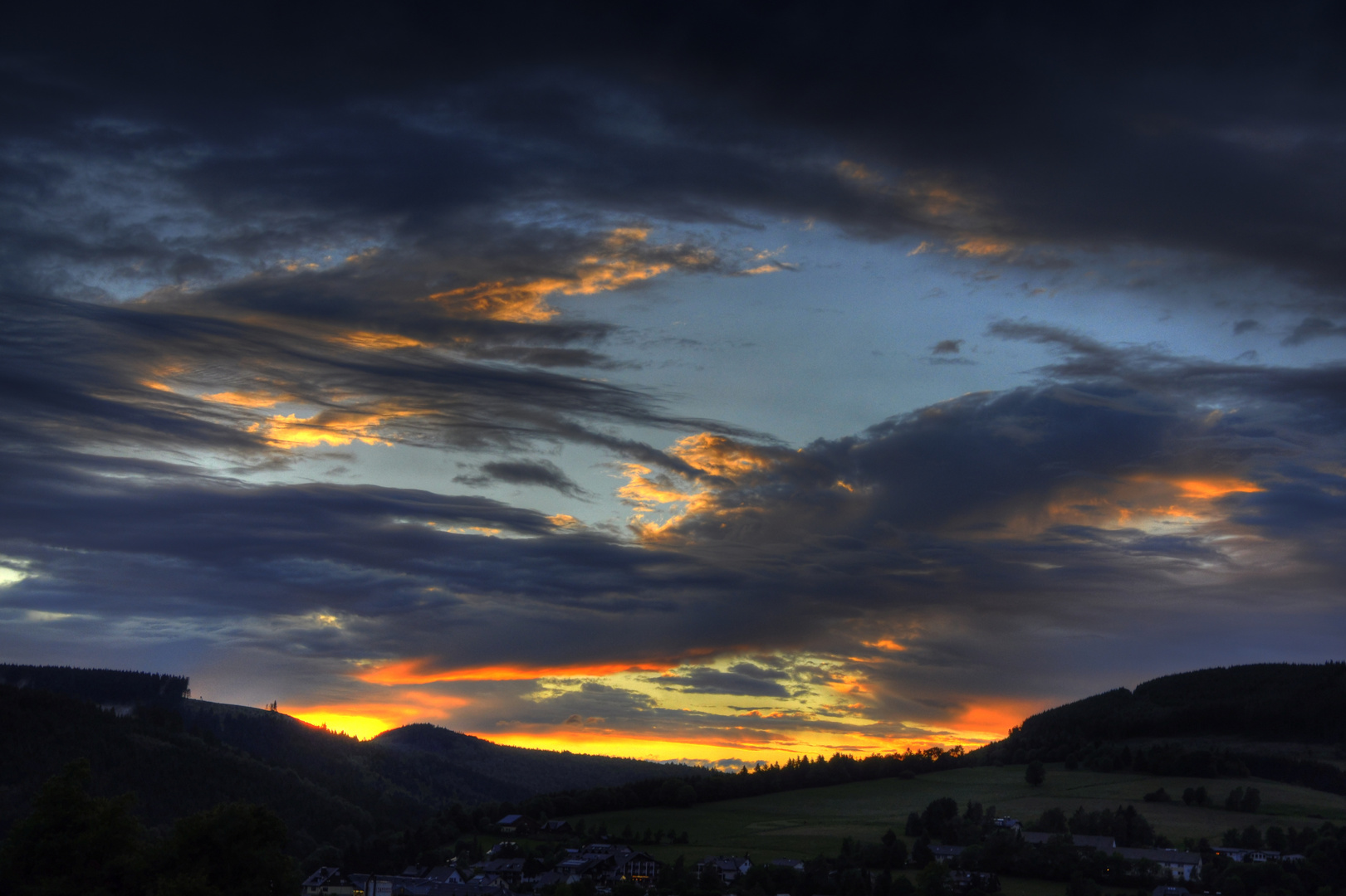 Sonnenuntergang in Willingen