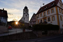 Sonnenuntergang in Winterhausen