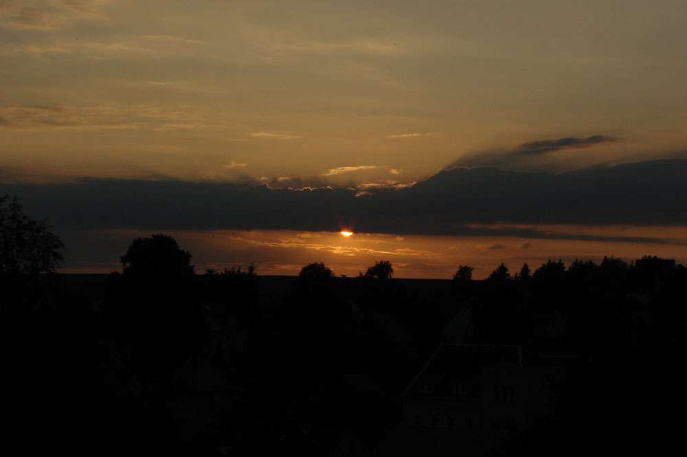 Sonnenuntergang in Wittgensdorf