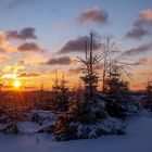 Sonnenuntergang in Wittgenstein heute Abend. 