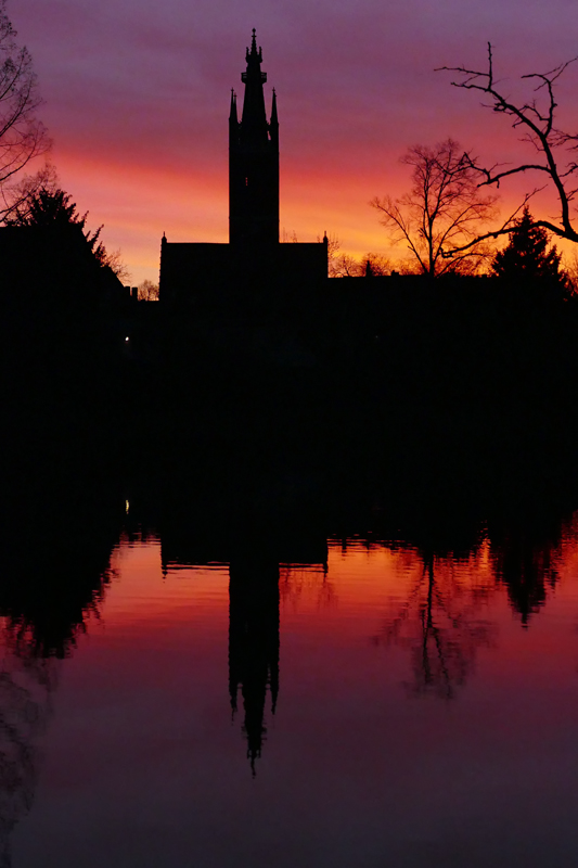 Sonnenuntergang in Wörlitz