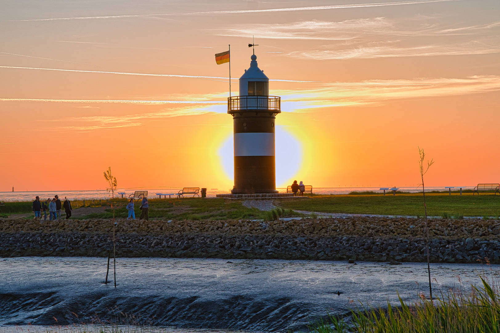 Sonnenuntergang in Wremen