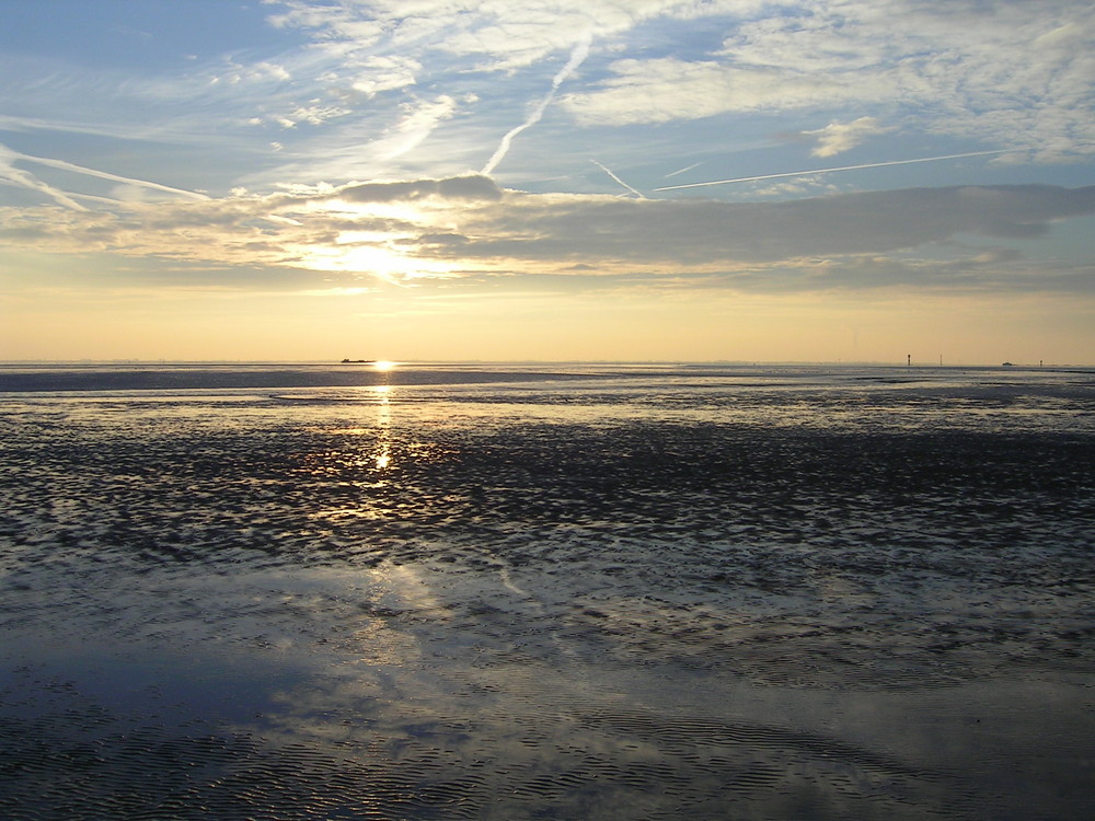 Sonnenuntergang in Wremen