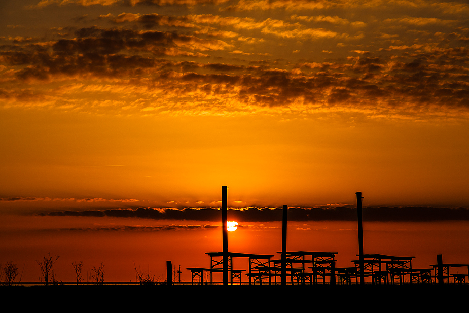 Sonnenuntergang in Wremen