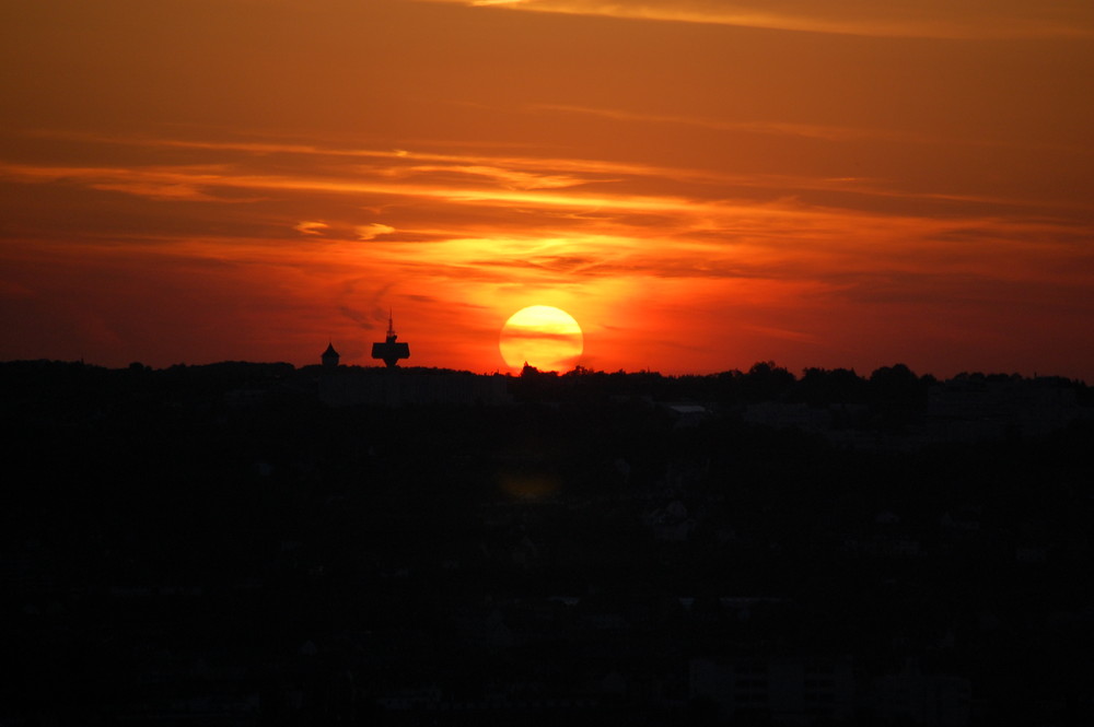 Sonnenuntergang in Wuppertal