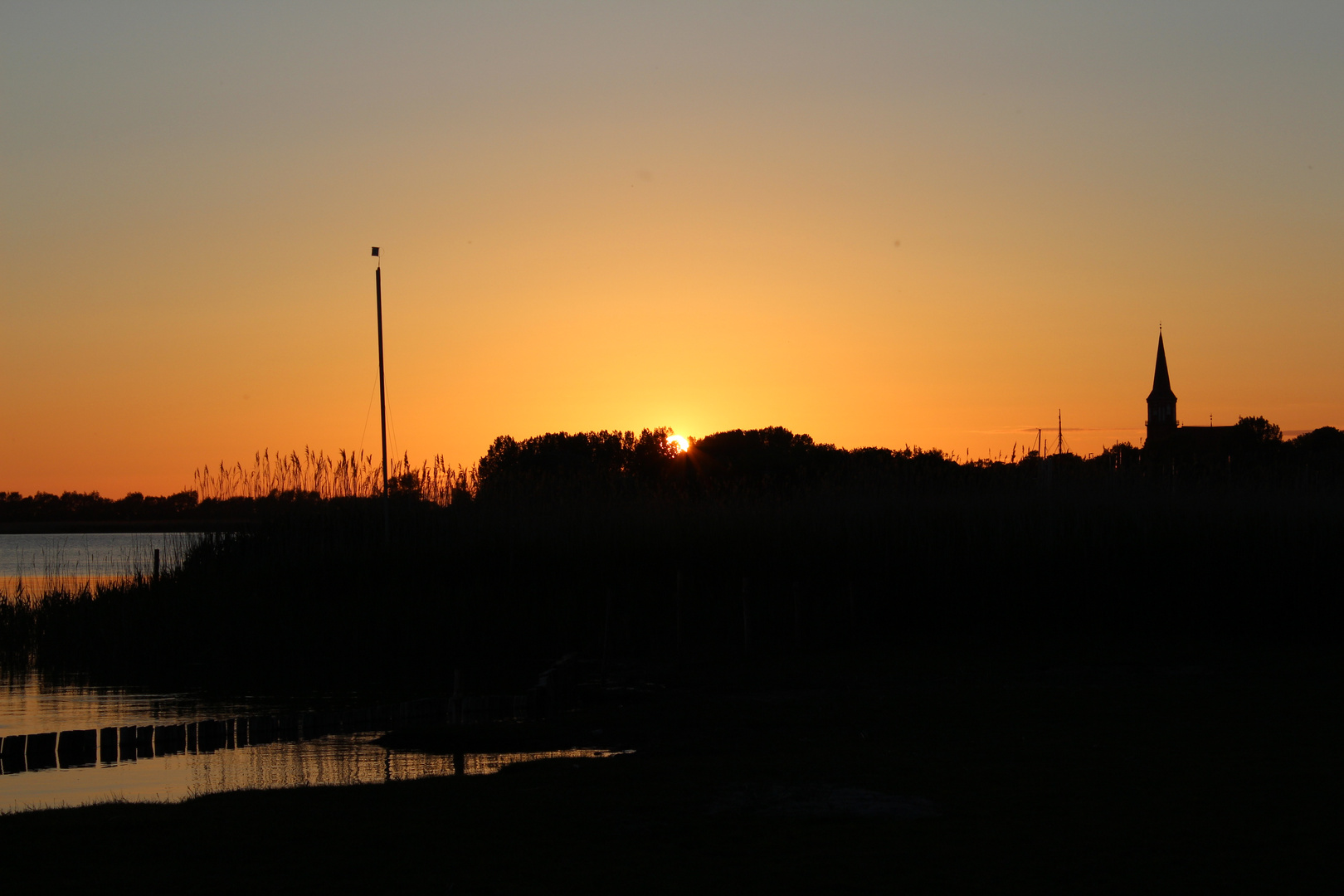 Sonnenuntergang in Wustrow