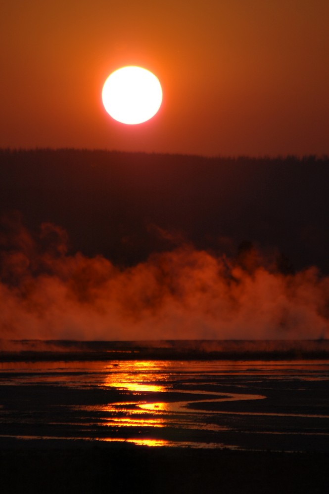 Sonnenuntergang in Yellowstone