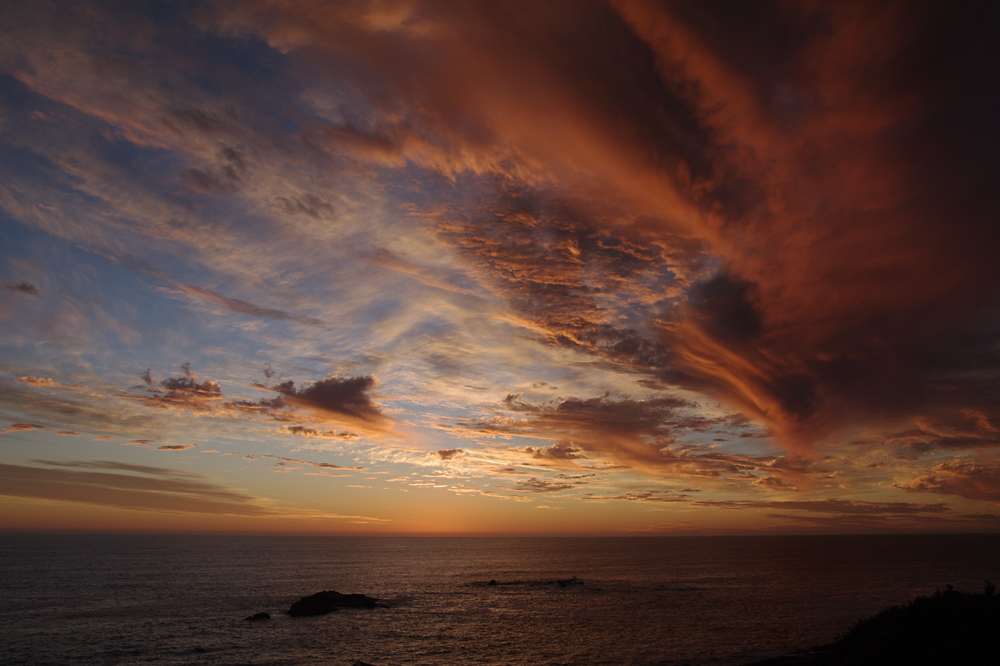 Sonnenuntergang in Yzerfontein