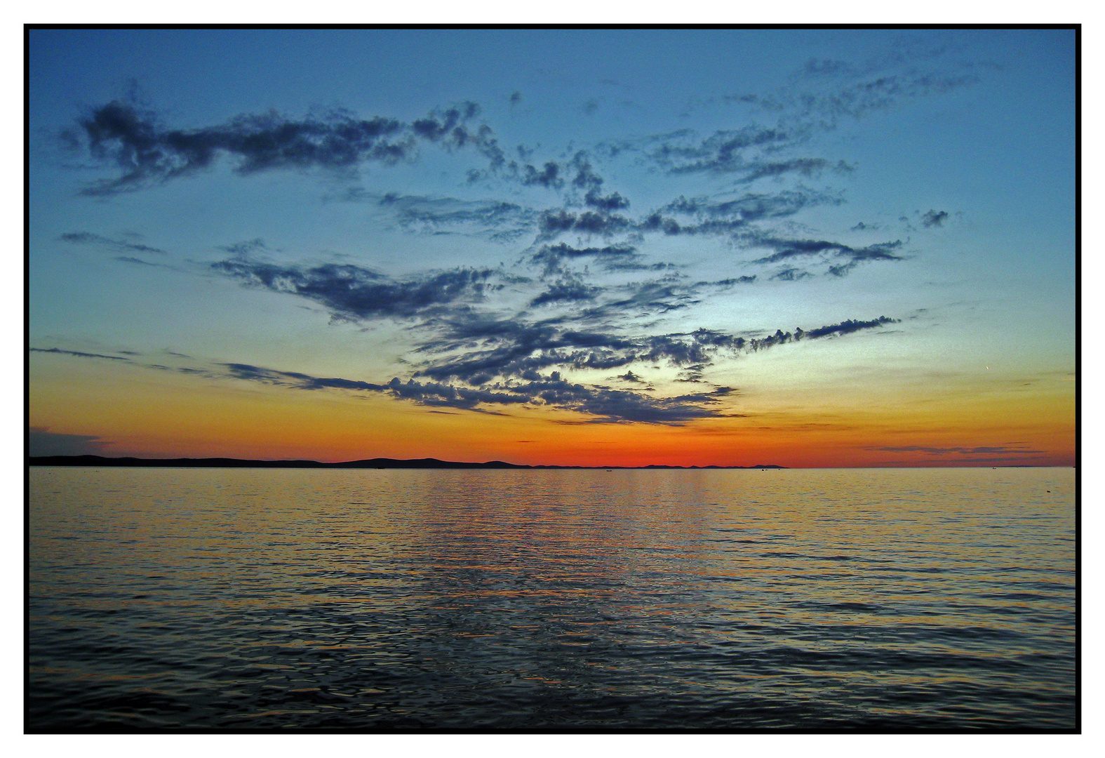 Sonnenuntergang in Zaton/Nin