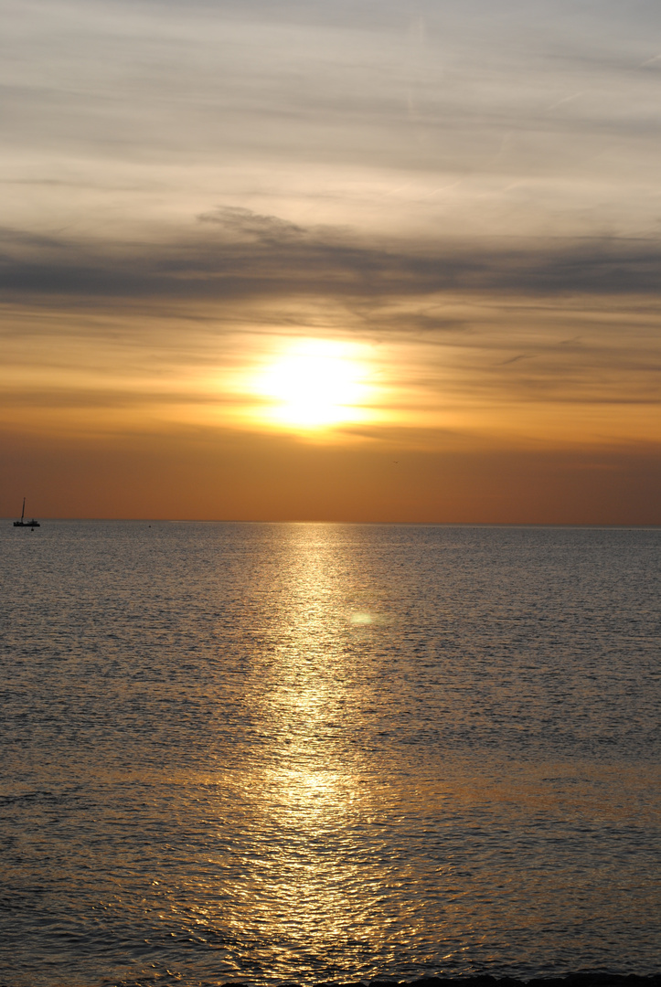 Sonnenuntergang in Zeeland 2010