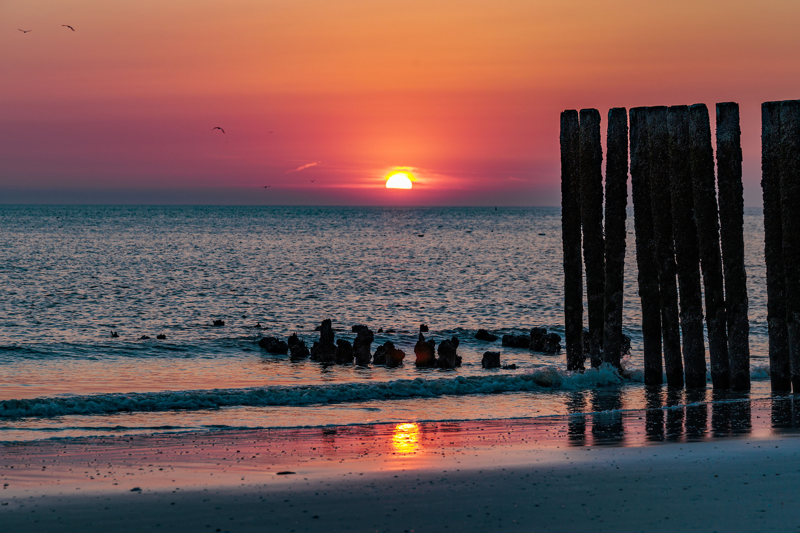 Sonnenuntergang in Zeeland