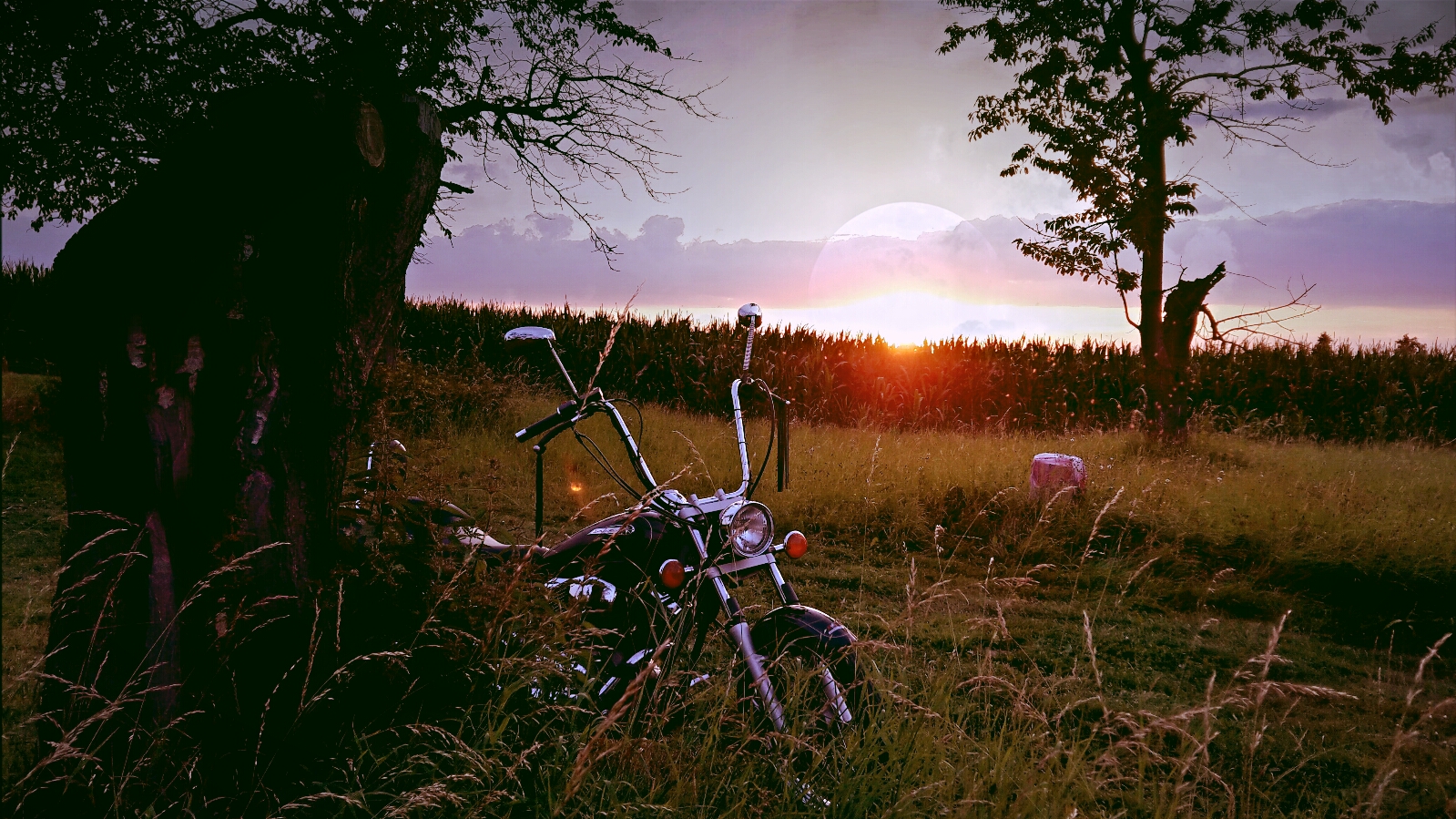 Sonnenuntergang in Zeulenroda