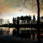 Sonnenuntergang in Zeulenroda am Teich