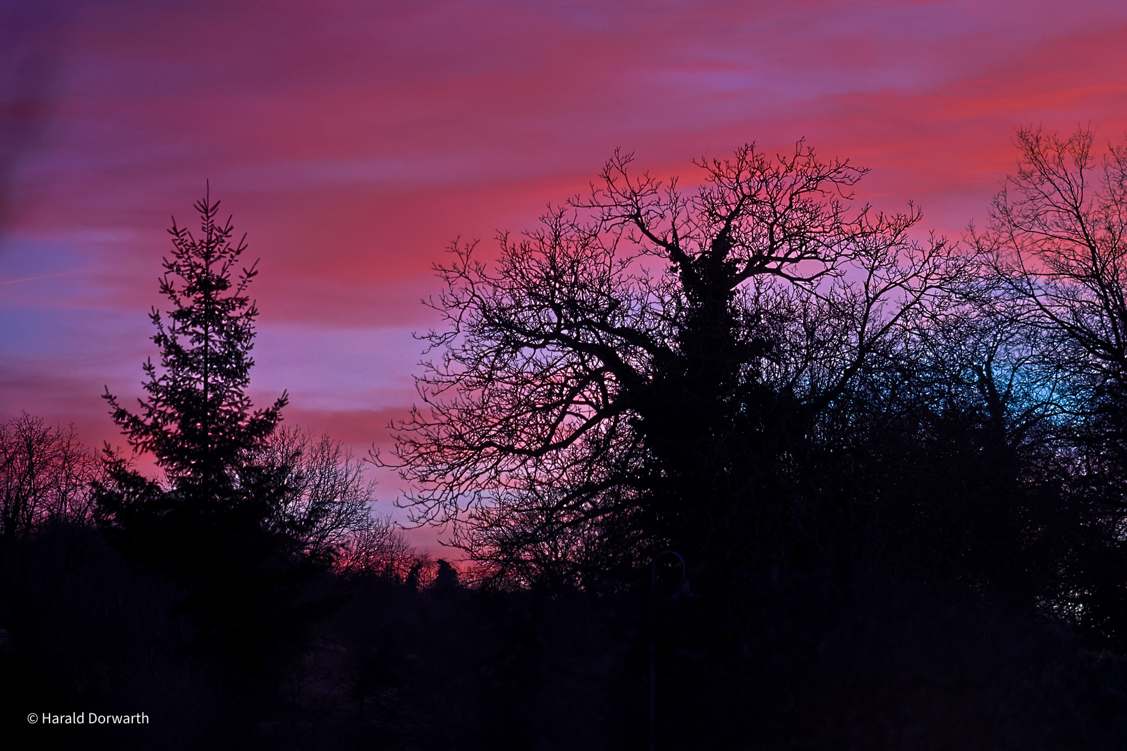 Sonnenuntergang in Zeutern